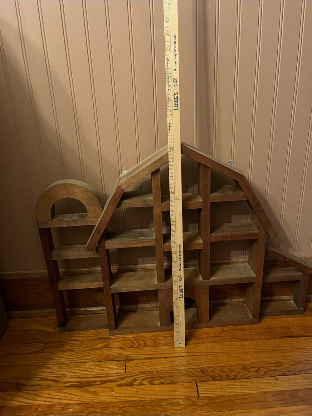 Vintage barn wood trinket shelf - Picture 3 of 3